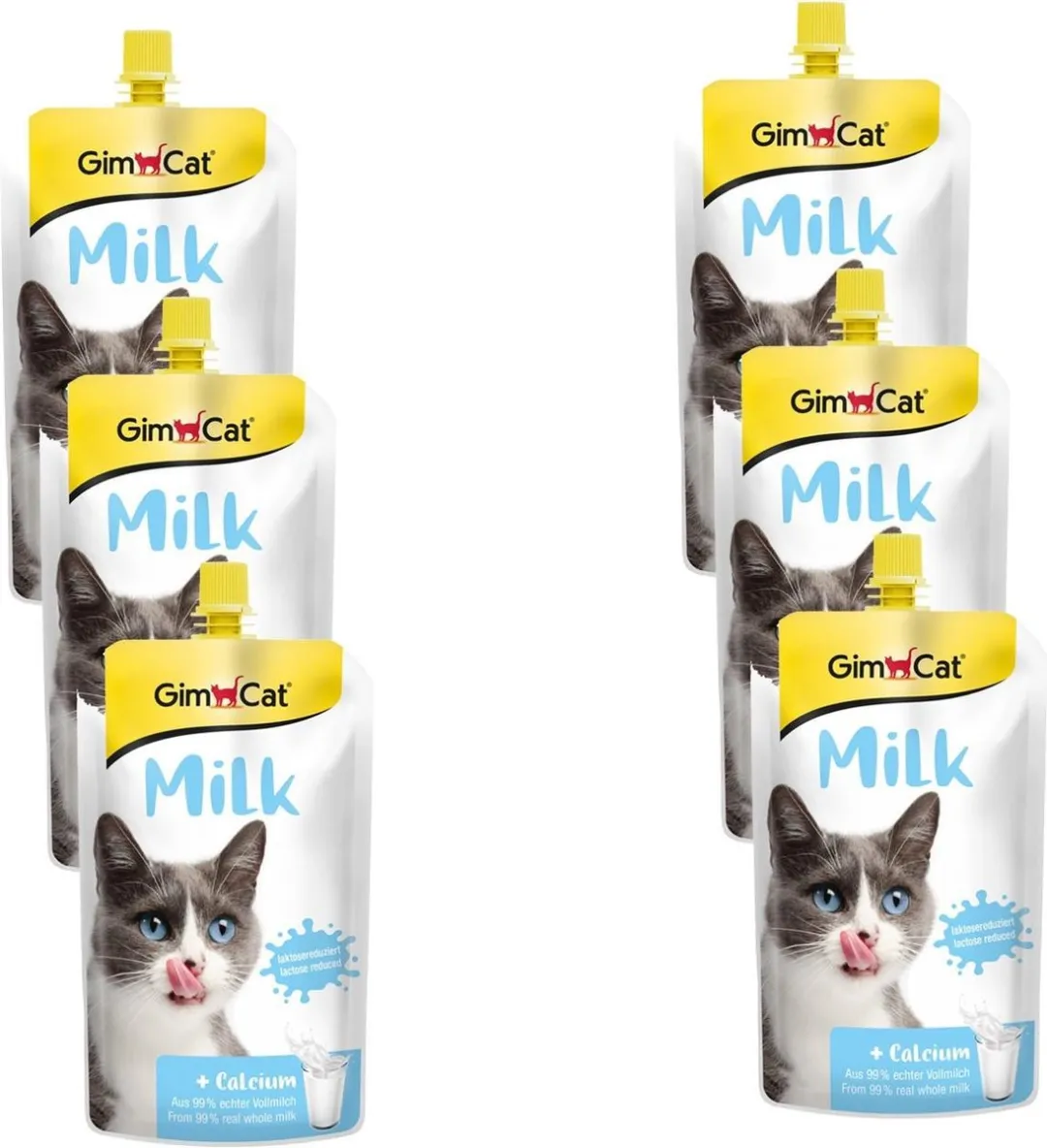 GimCat Melk voor Katten 200ml - 6 Pouches