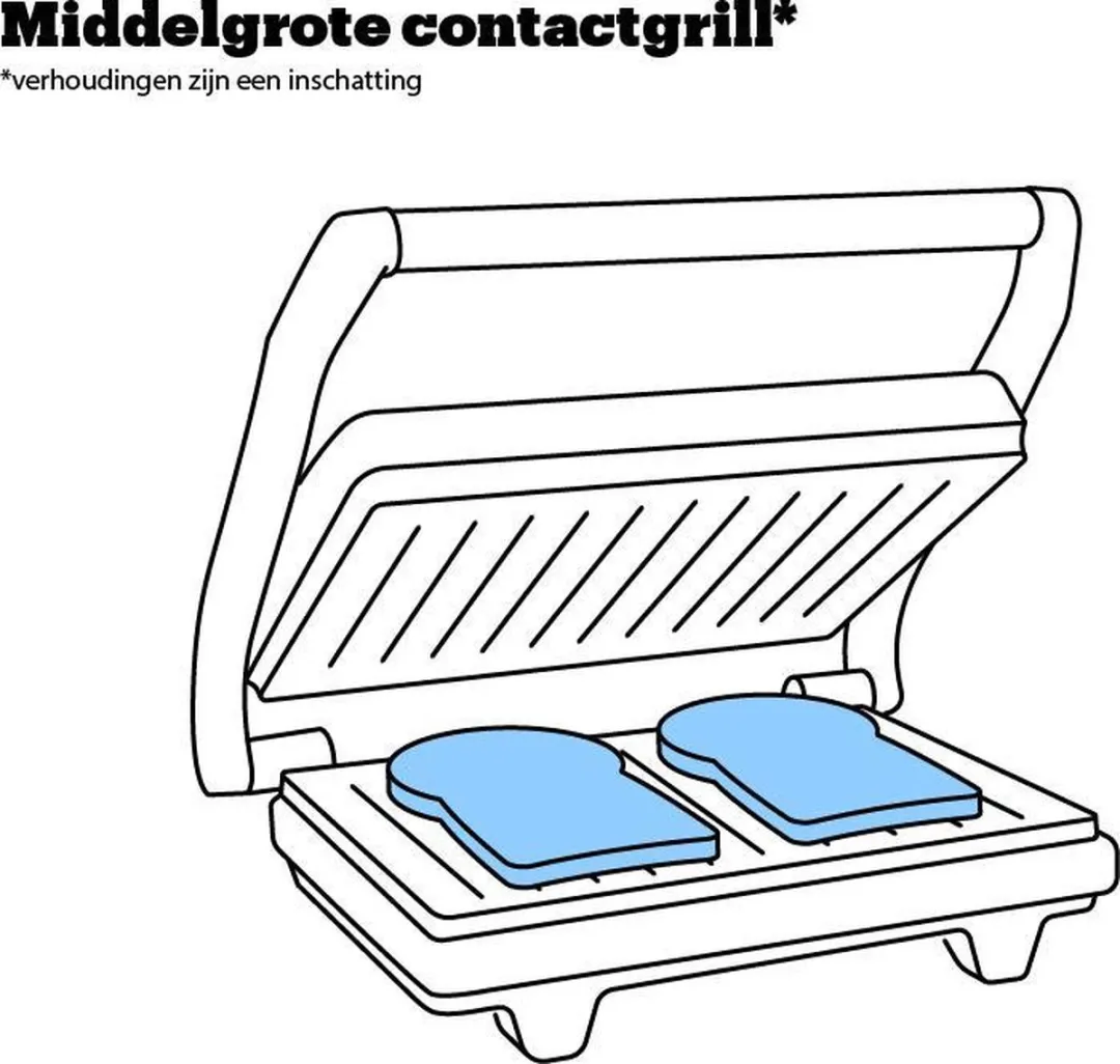Tefal GC30880 Ultra Compact Grill 2000W - Zwart