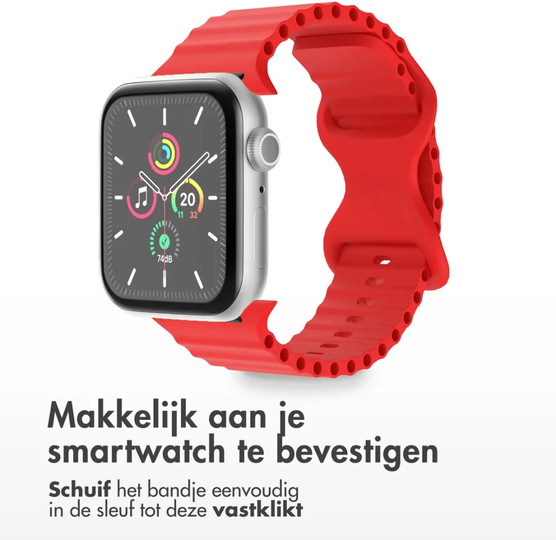 Imoshion Siliconen Bandje Apple Watch 42mm - Rood