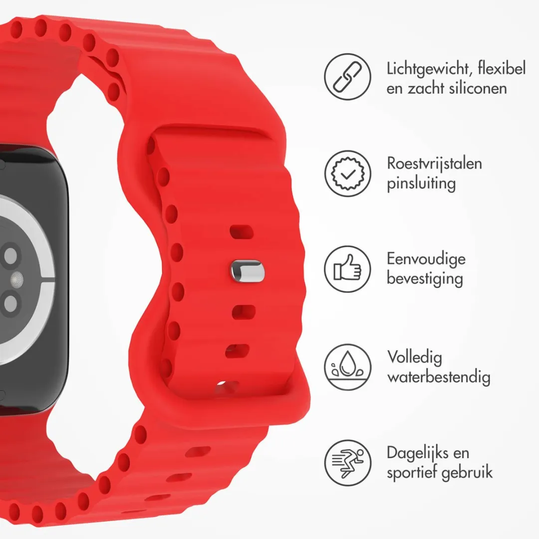 Imoshion Siliconen Bandje Apple Watch 42mm - Rood