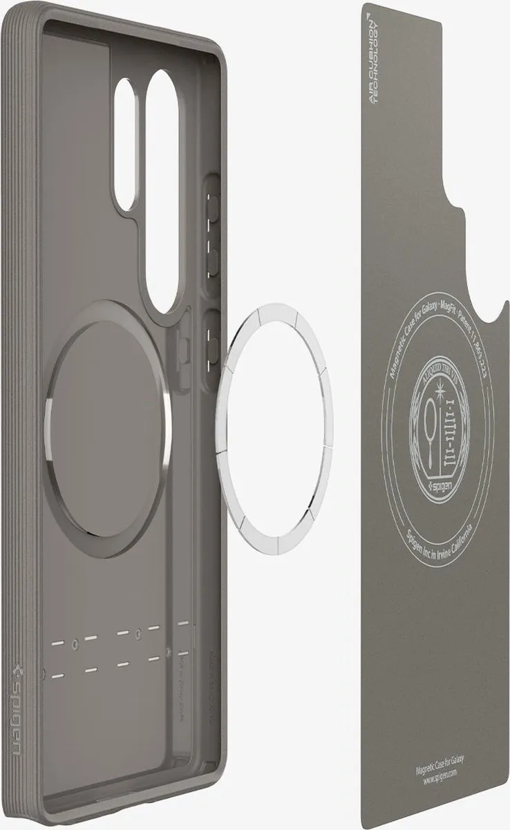 Spigen Parallax MagFit Hoesje S25 Ultra - MagSafe/Qi2 - Transparent - afbeelding 2 van 6