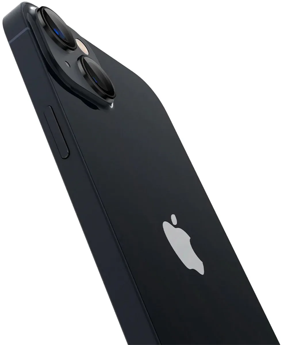 Spigen iPhone 14/14 Plus Cameralens Glasbeschermer - 2 Stuks - Zwart - afbeelding 6 van 6