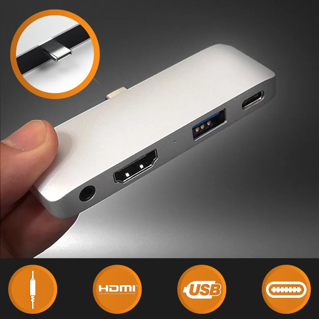 Satechi TYPE-C Mobile Pro Hub ST-TCMPHS - Zilver - afbeelding 2 van 6