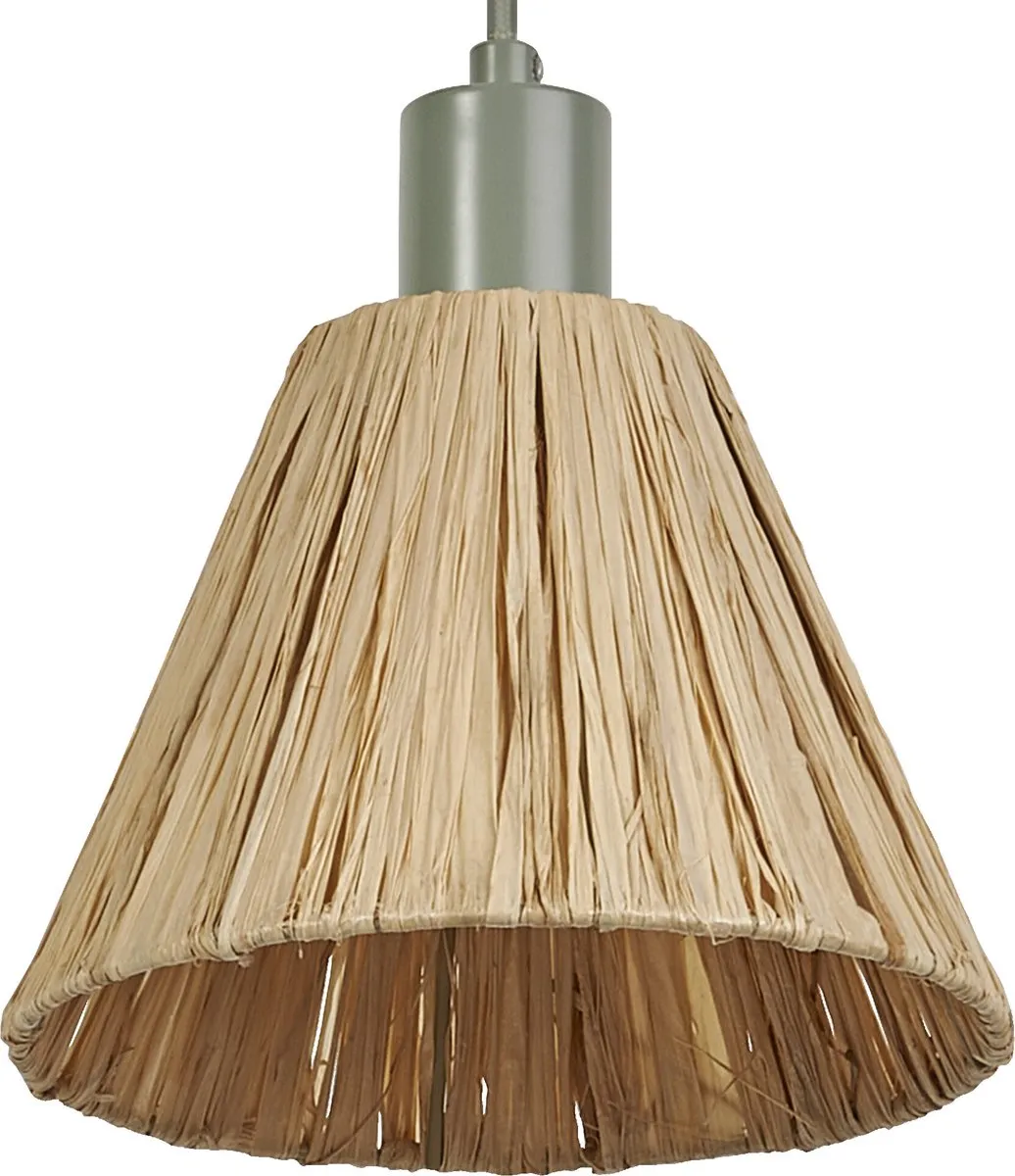 LEDVANCE Decor Raffia Hanglamp E27 - 200mm - Groenbruin - afbeelding 4 van 6