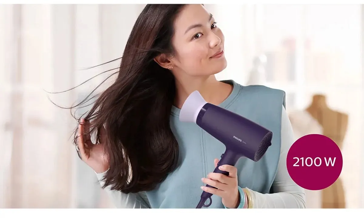 Philips BHD340/10 Haardroger - 2100W - Violet