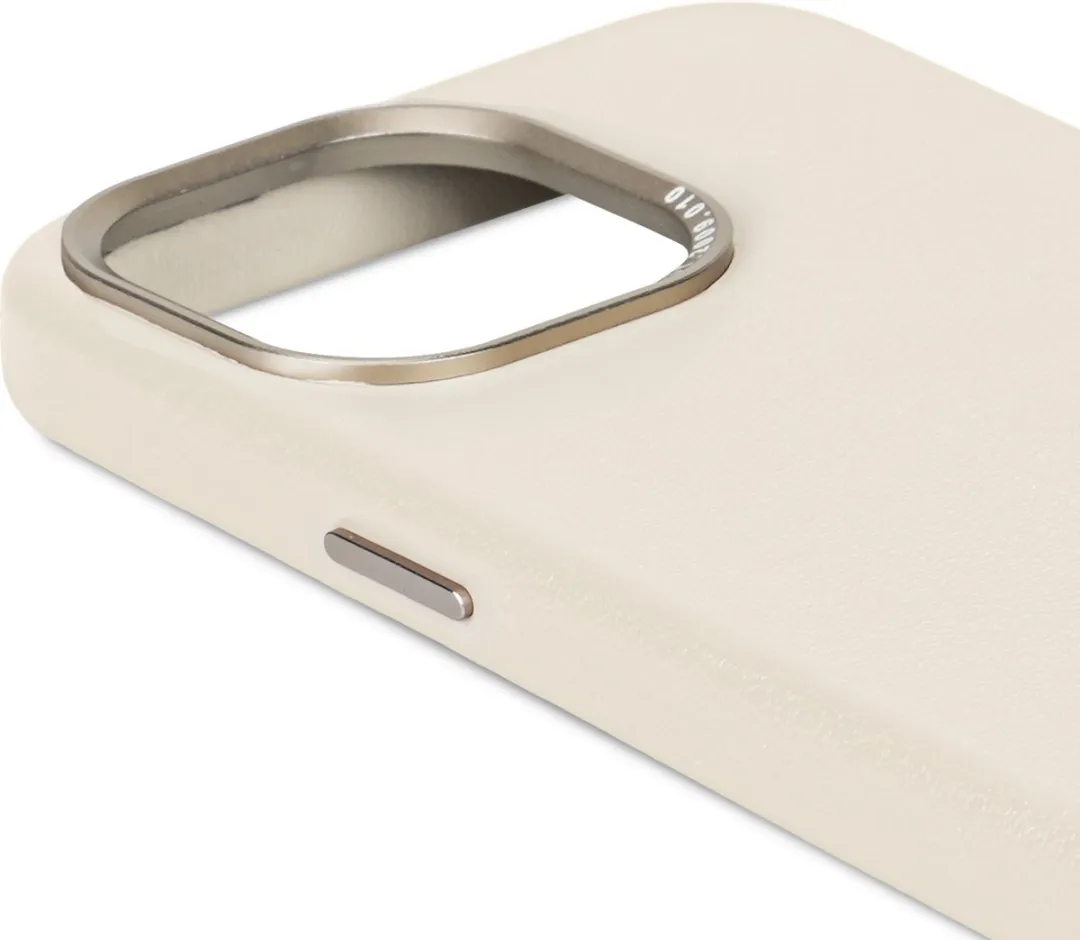 Decoded Leren Hoesje iPhone 15 Pro Max Clay Beige - MagSafe