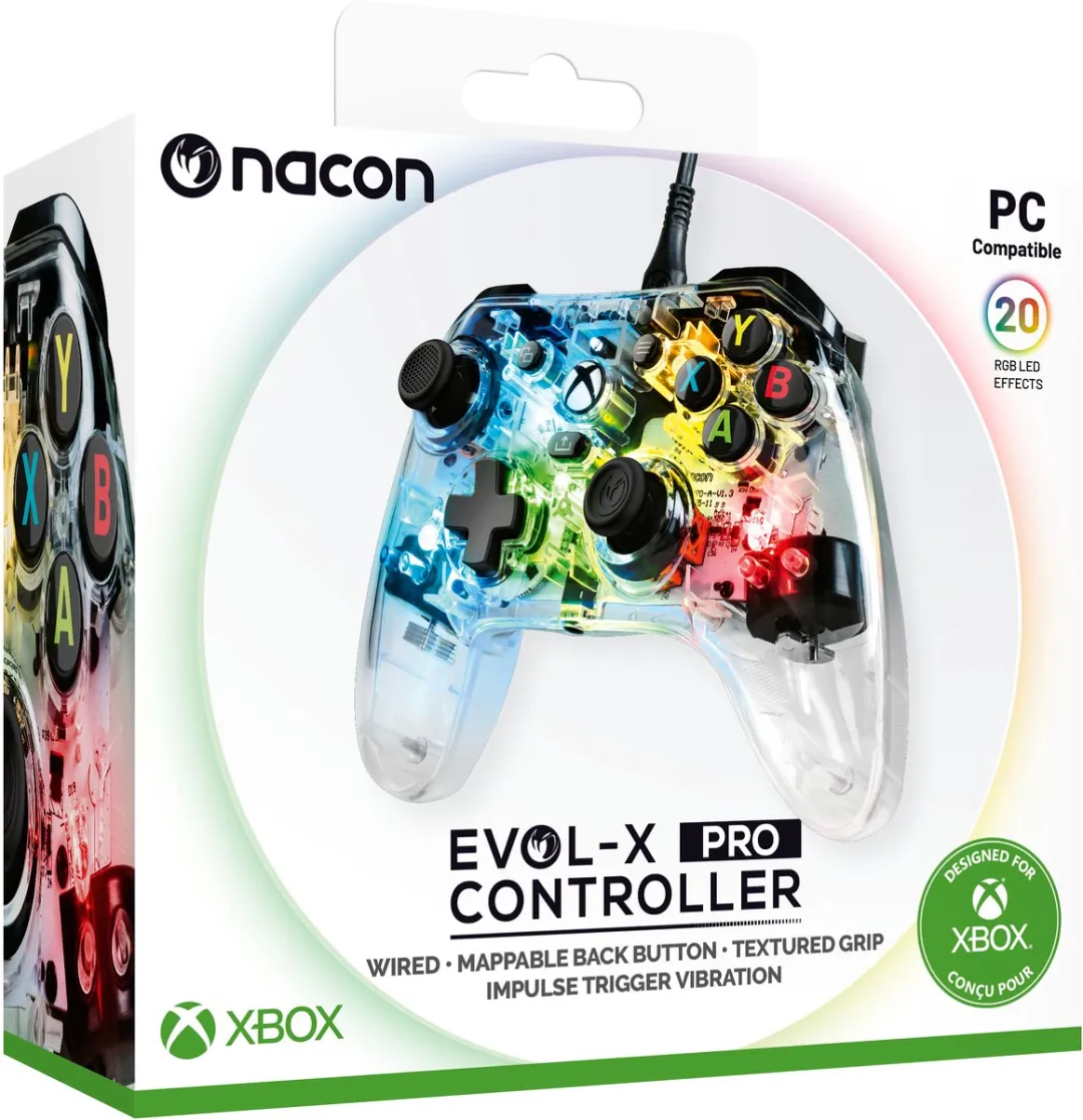 Nacon Wired Evol-X XBXEVOL-XPROLIGHT Controller - Xbox Series X - RGB