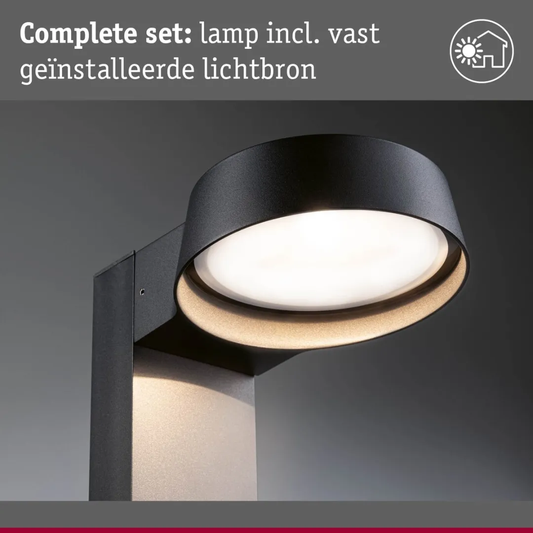 Paulmann Capea Grand LED-bolderlamp 11,5W 3000K - Antraciet - afbeelding 6 van 6