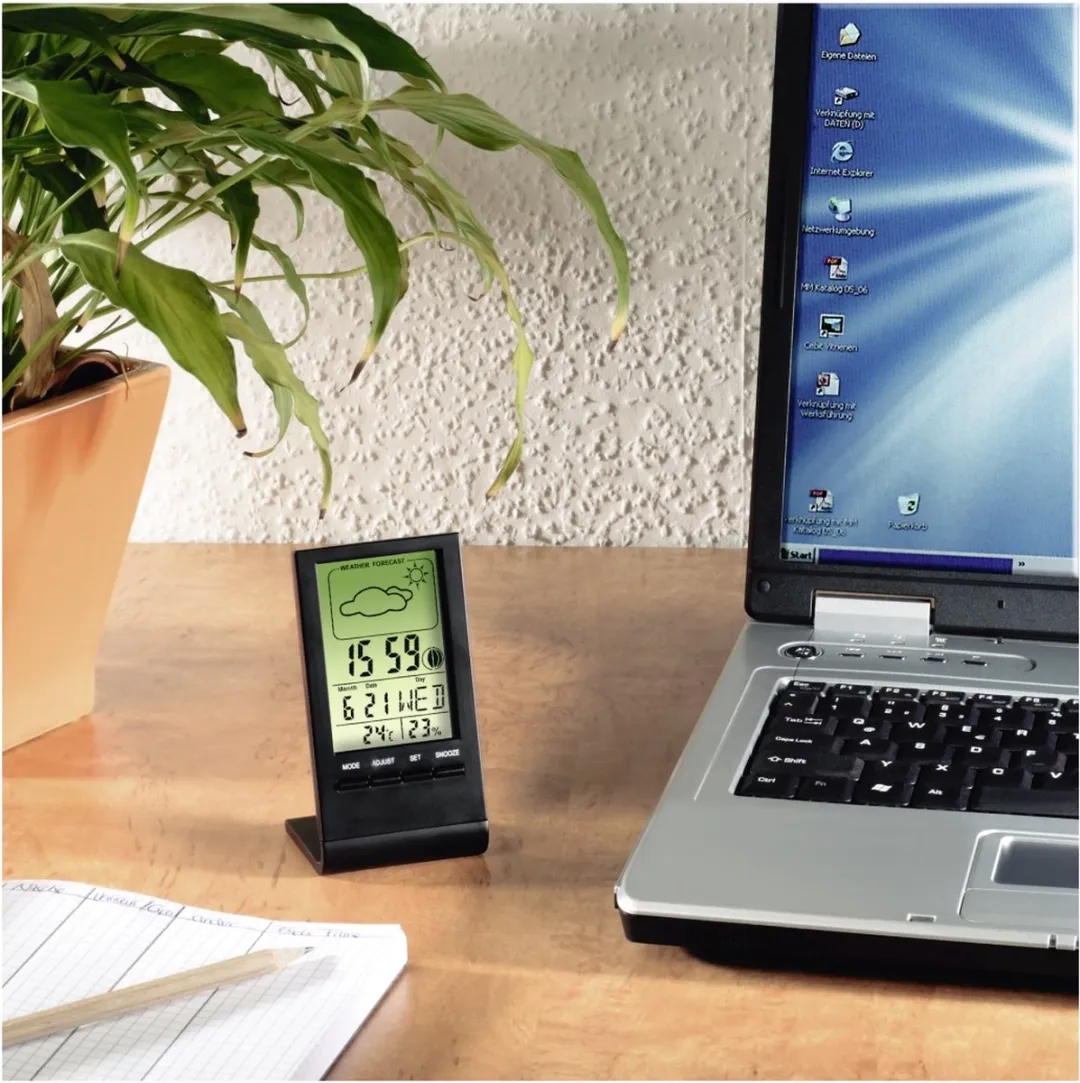 Hama TH-100 LCD Thermo-/Hygrometer - Blauw