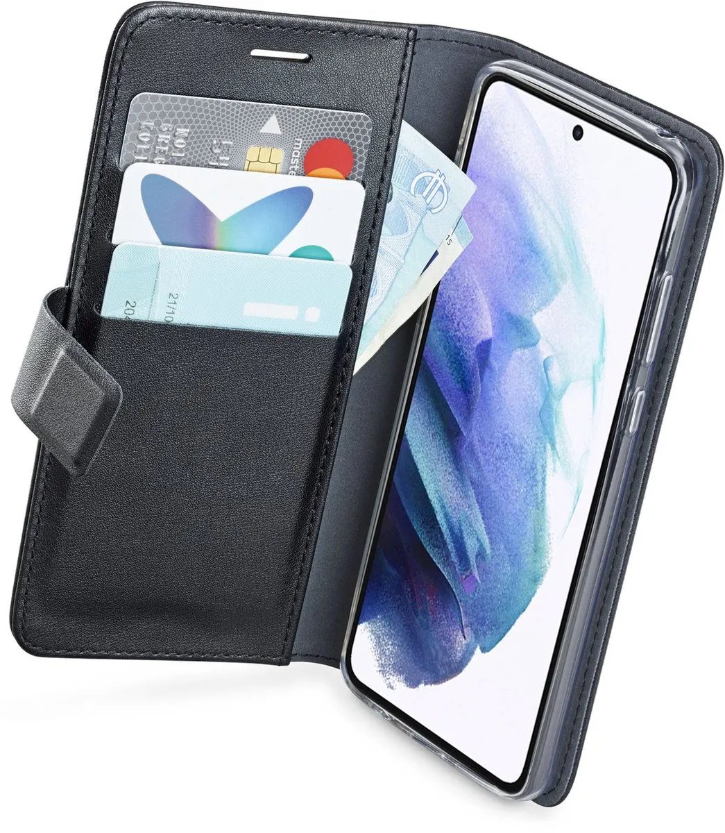 Azuri Walletcase AZWALCLRSAG906-JOL - Samsung Galaxy S22+ - 3 Pasjes - Zwart - afbeelding 6 van 6