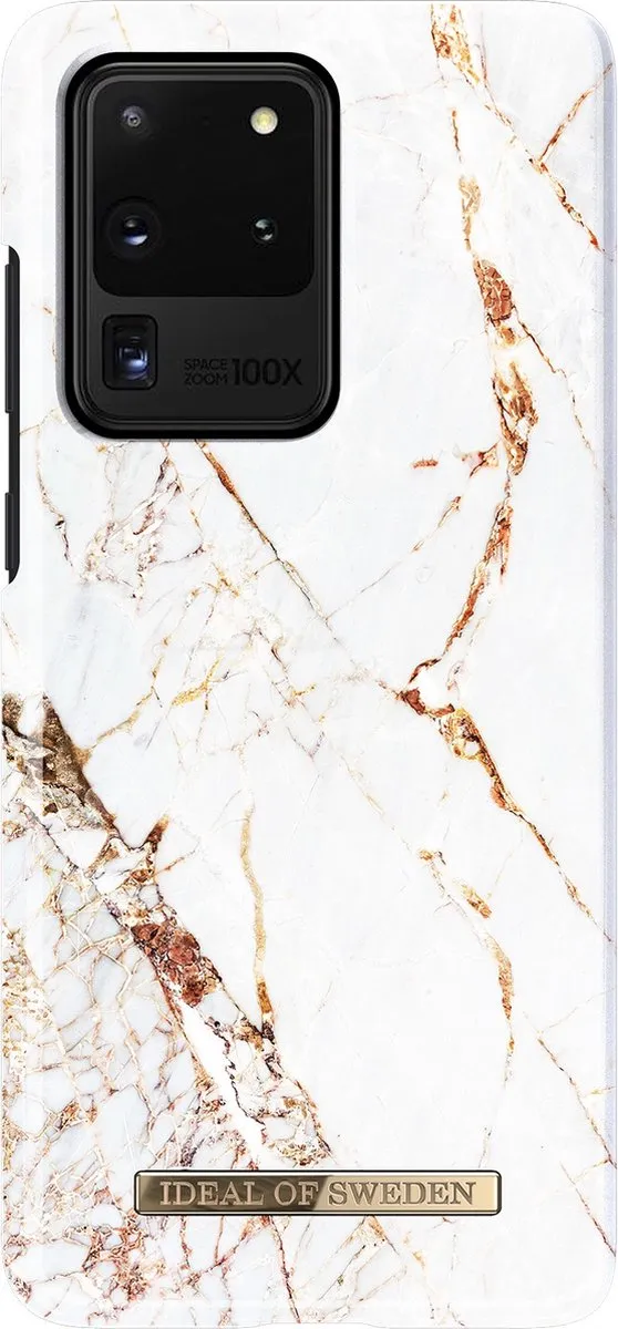iDeal of Sweden Samsung Galaxy S20 Ultra Hoesje - Carrara Gold - IDFCA16-S11P-46