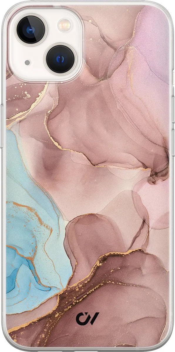 Casevibes Hoesje iPhone 13 Marble Clouds