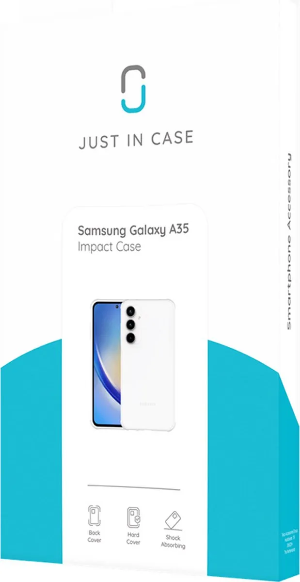 Just in Case Cazy Hoesje Samsung Galaxy A35 - Impact Shockproof - Transparant