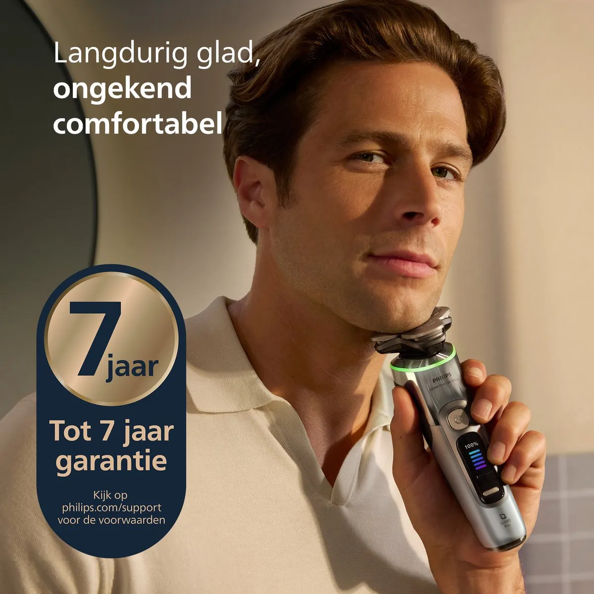 Philips Shaver i9000 Prestige Ultra - Elektrisch Scheerapparaat Voor Mannen - Met UV Oplaadcase, Quick Clean Pod & Baardstyler - Zilver - XP9404/46