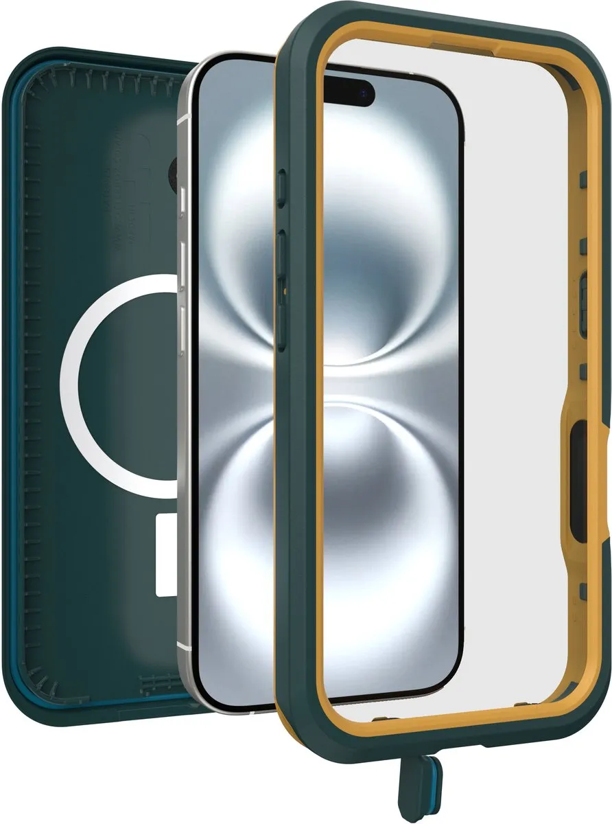 OtterBox Fre Mag iPhone 16 Hoesje - submerge green - 77-96148