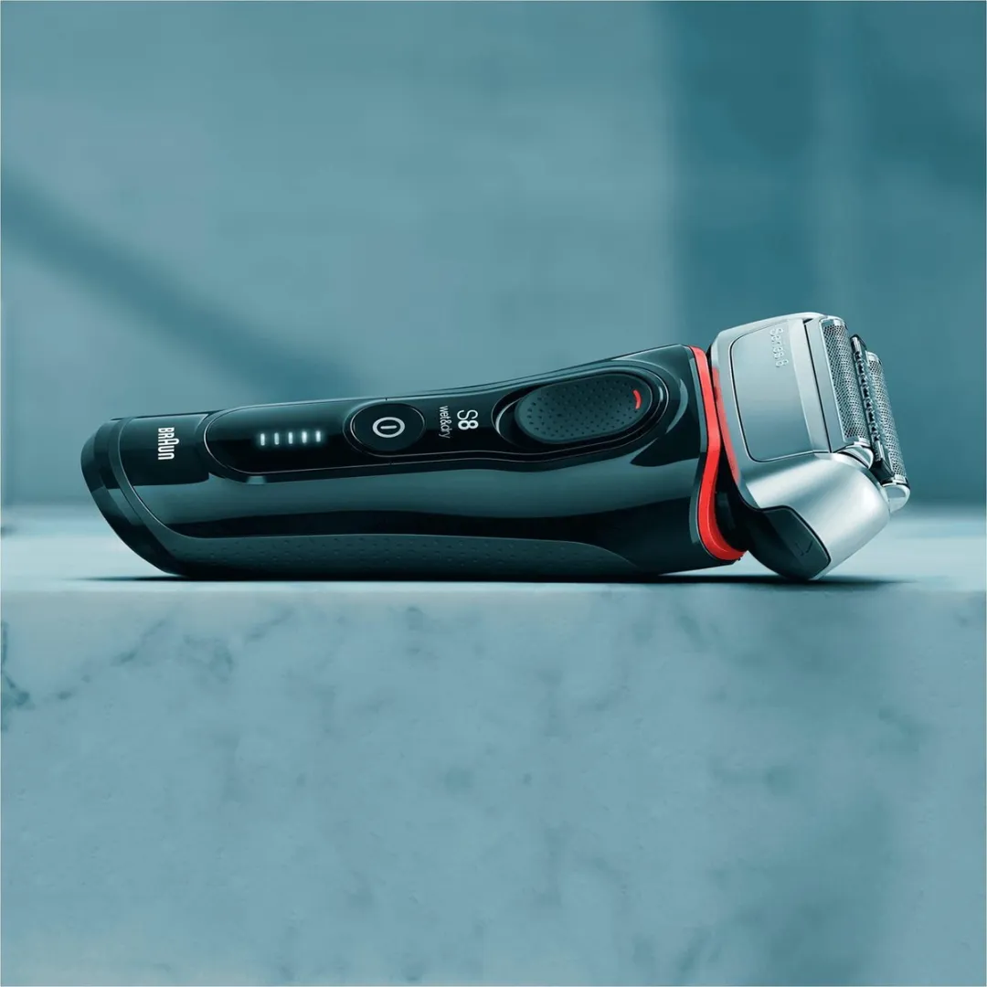 Braun Series 8 8340s Scheerapparaat - 4 Mesjes - Zwart/Rood