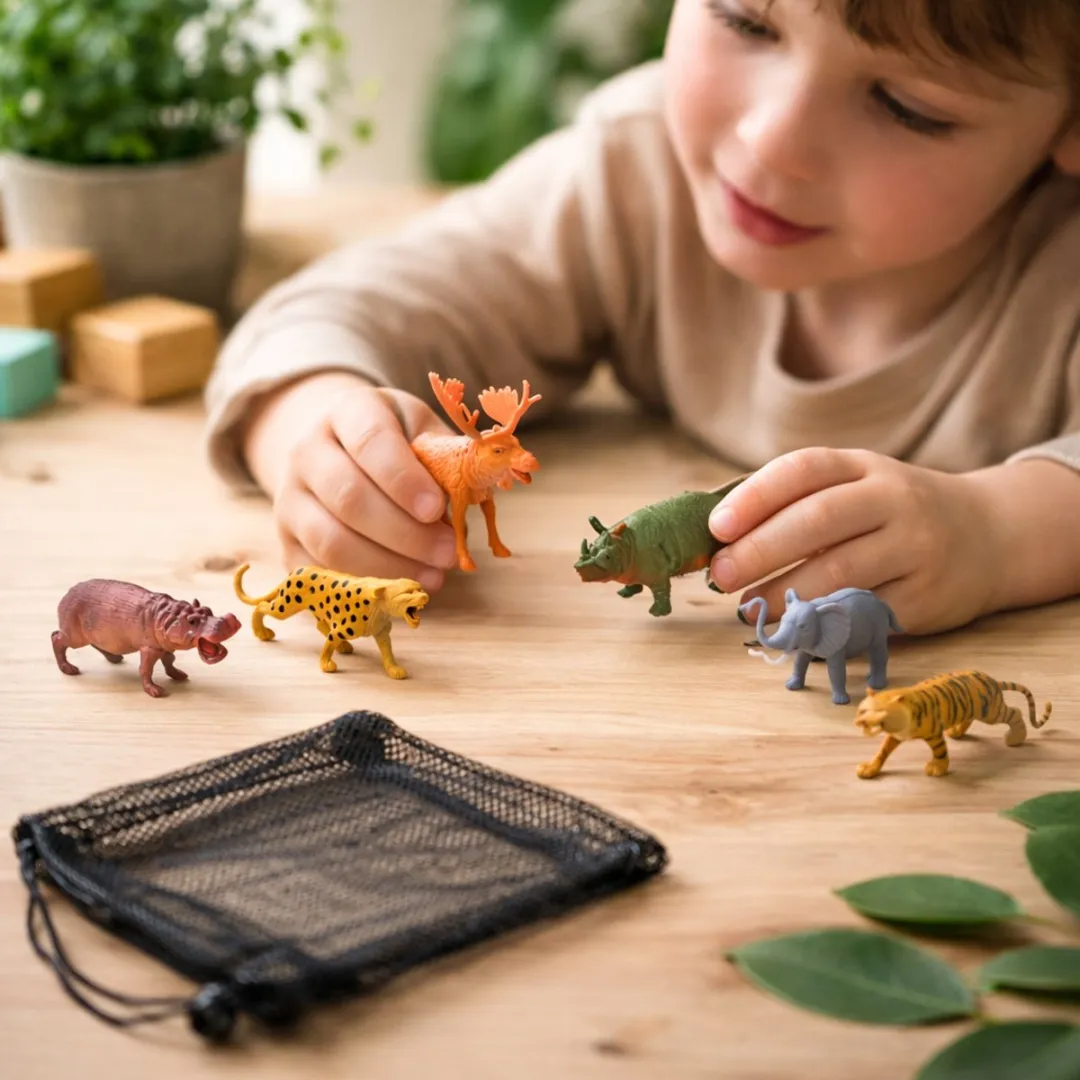 Eddy Toys Wilde Dieren Speelset 6 Stuks - Dierfiguren