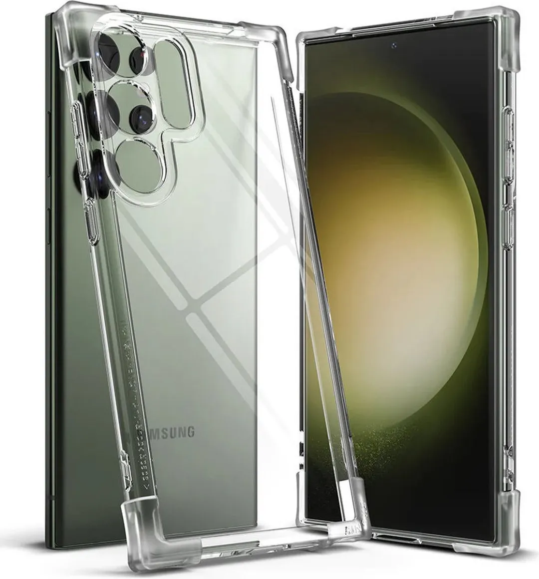 Ringke Fusion Bumper Hoesje Samsung Galaxy S23 Ultra - Transparant