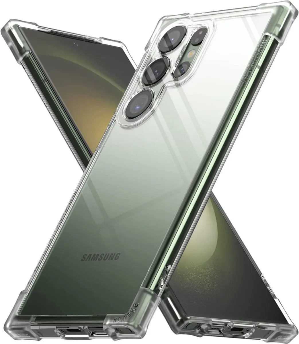 Ringke Fusion Bumper Hoesje Samsung Galaxy S23 Ultra - Transparant