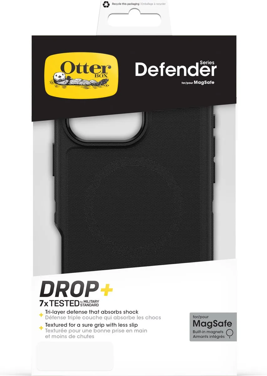 OtterBox Defender MagSafe iPhone 16 Pro Max Hoesje - 12184 - Zwart