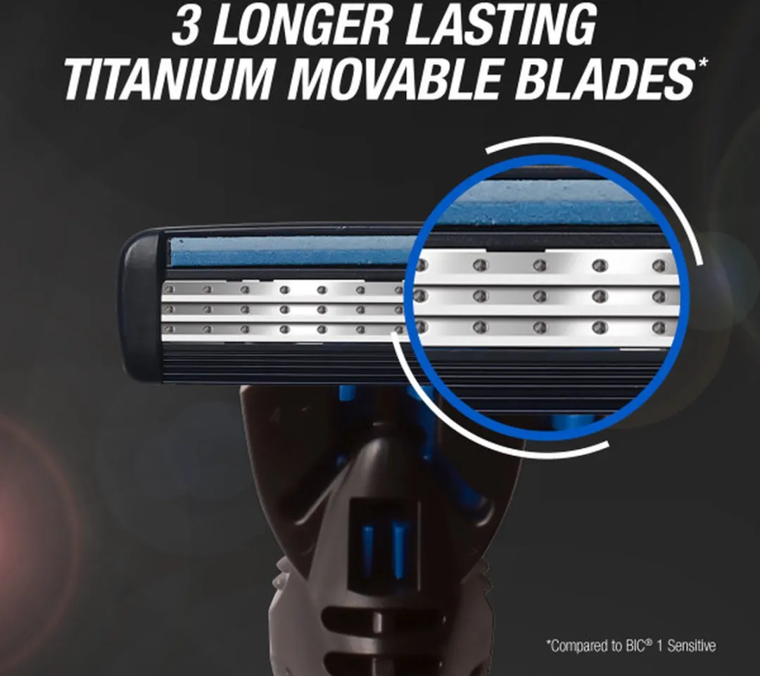Bic Hybrid 3 Flex Heren Scheermes - 4 Stuks (3x Titanium)