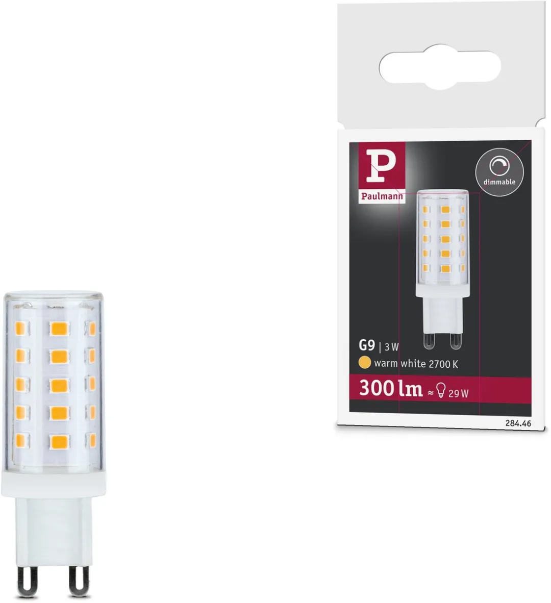 Paulmann LED Stiftfitting G9 300lm 3W 2700K