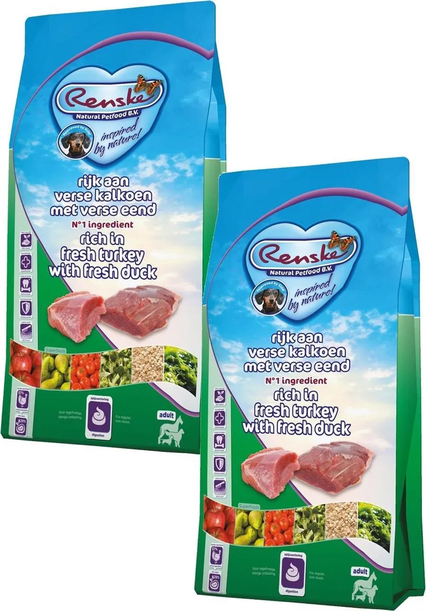Renske Adult Kalkoen & Eend Hondenvoer