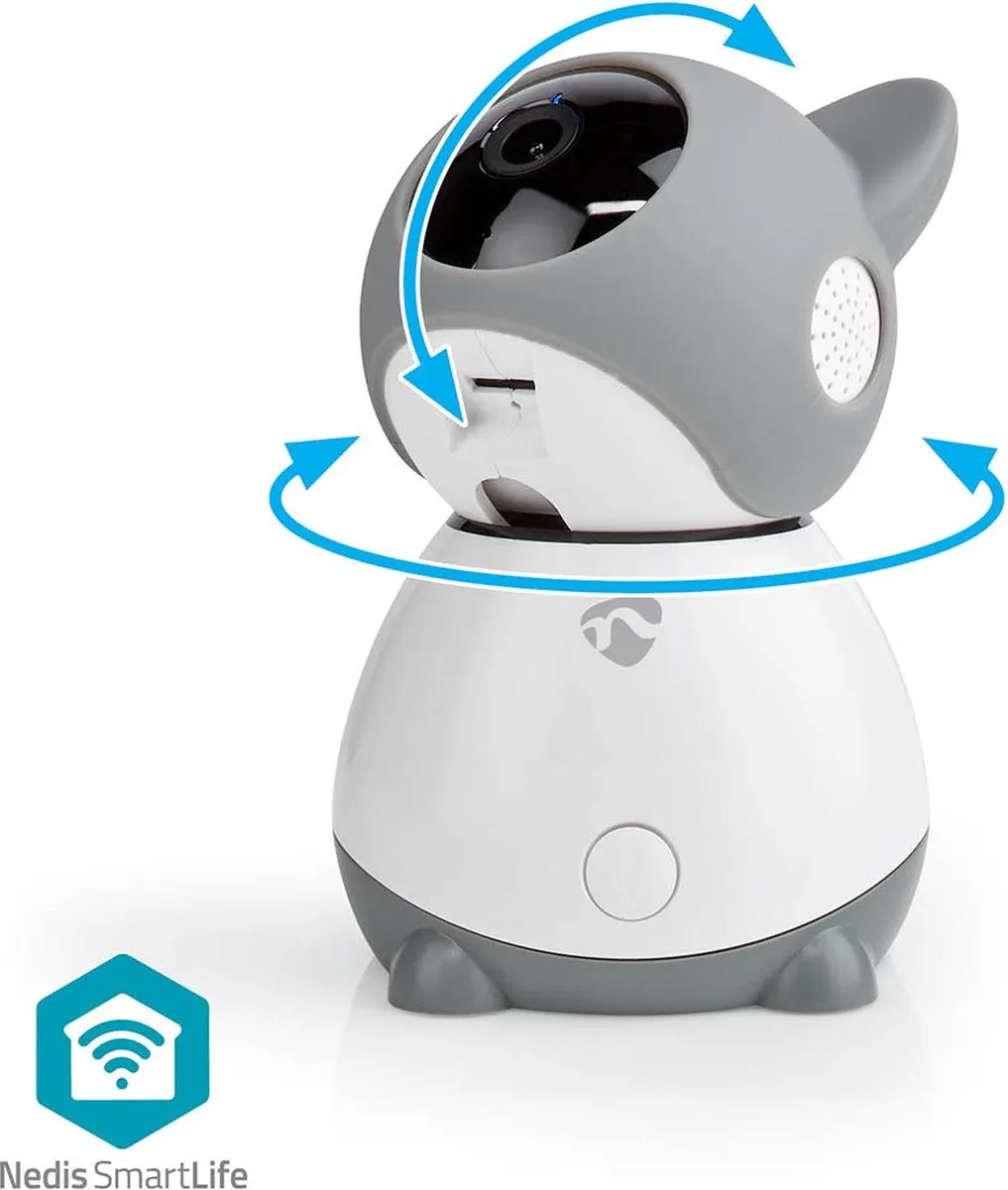 Nedis SmartLife WIFICI30CGY Beveiligingscamera Binnen - 1080p - Grijs - afbeelding 6 van 6