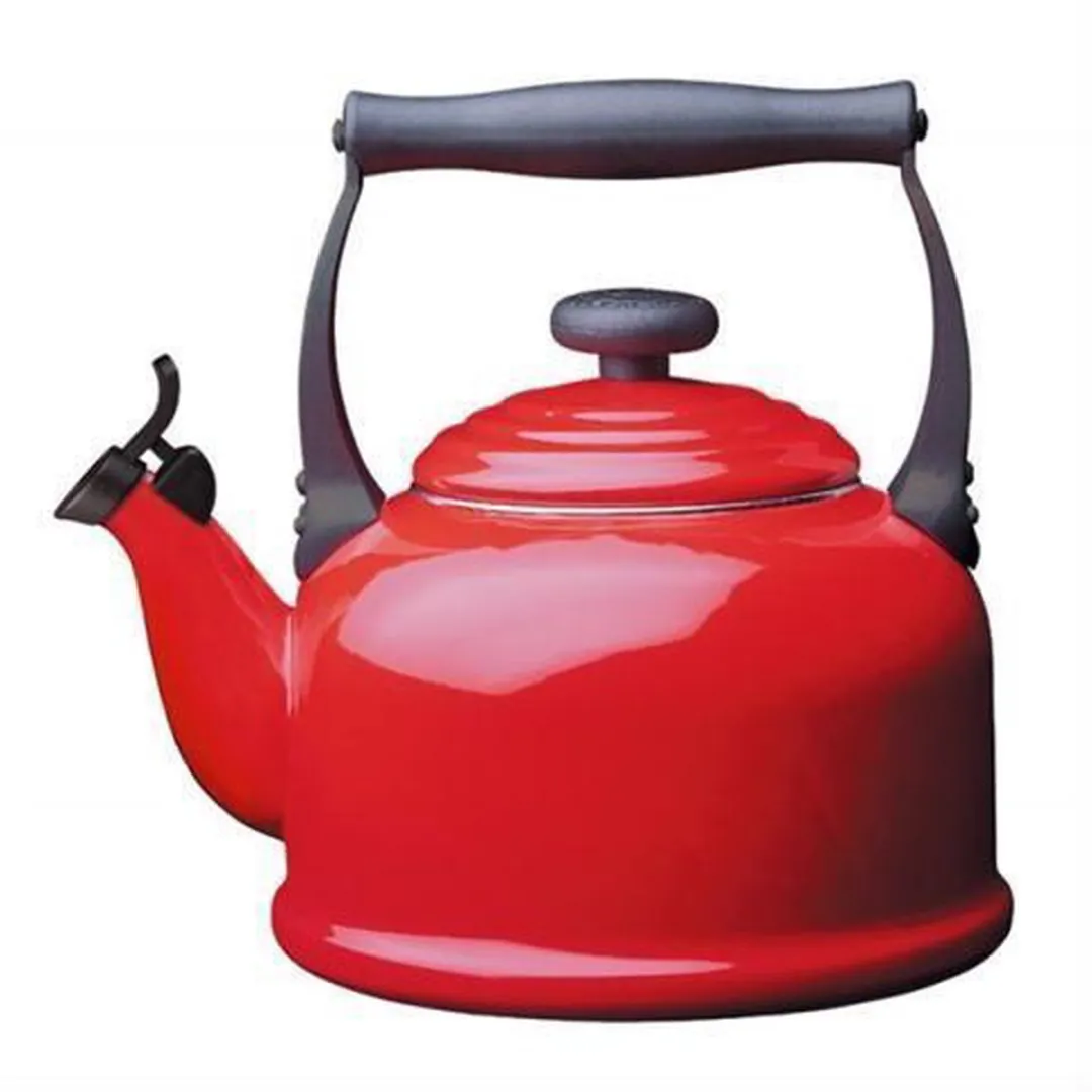 Le Creuset Tradition Fluitketel 2.1L - Kersenrood