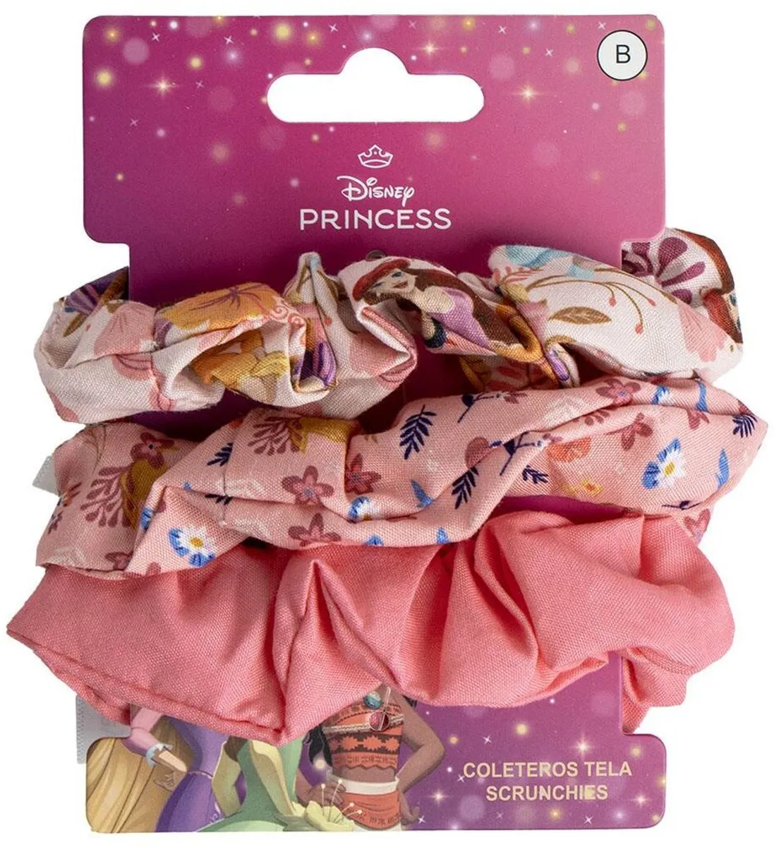 Haarelastiek Disney Princess Roze 3 Onderdelen