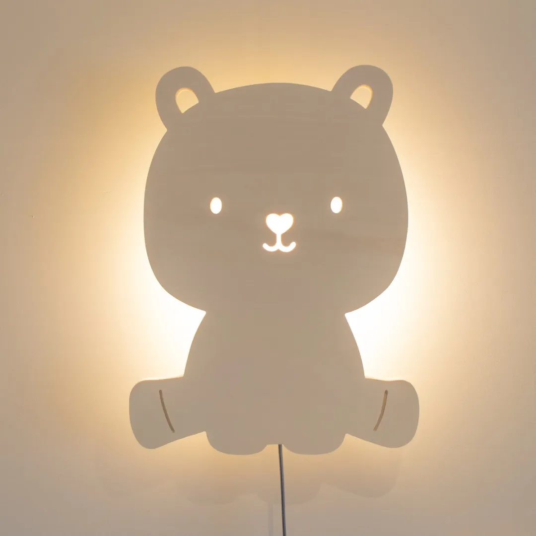 TreeToys Houten Wandlamp Beer