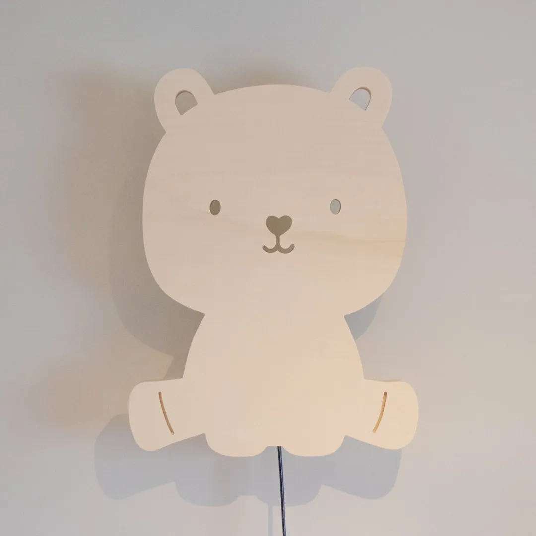 TreeToys Houten Wandlamp Beer