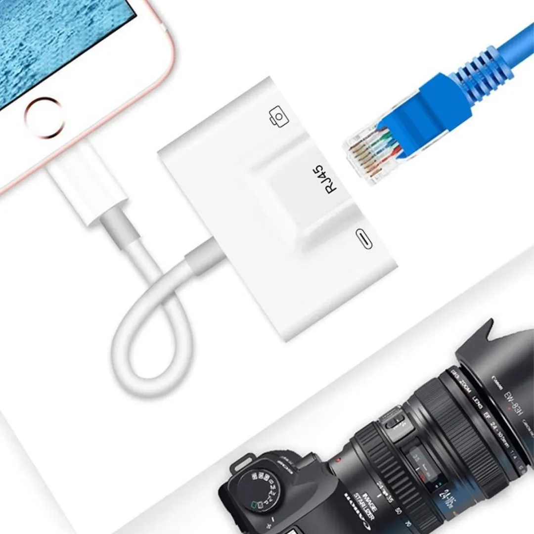 NÖRDIC LGN-107 Lightning naar USB-A Adapter - Wit - afbeelding 6 van 6
