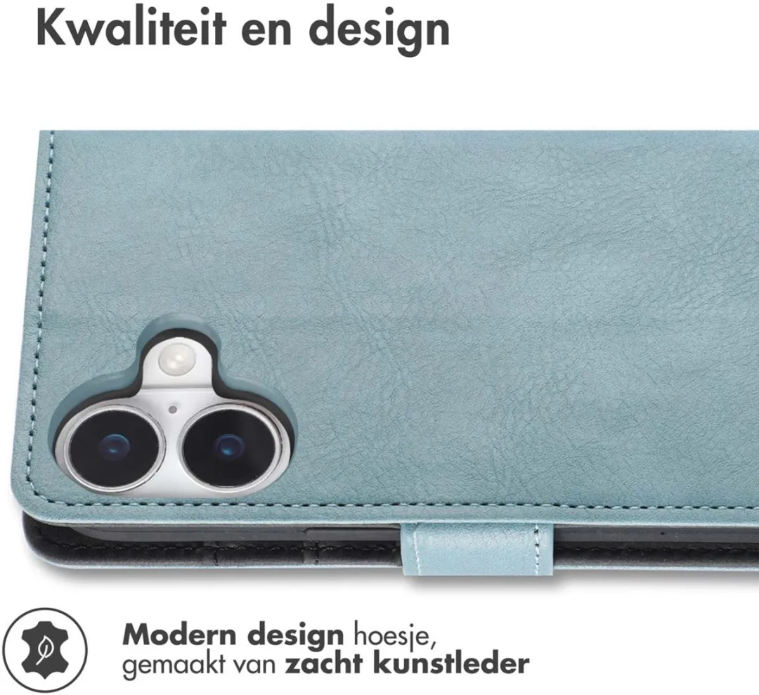 Imoshion iPhone 17 Hoesje Lichtblauw - 3 Pasjes