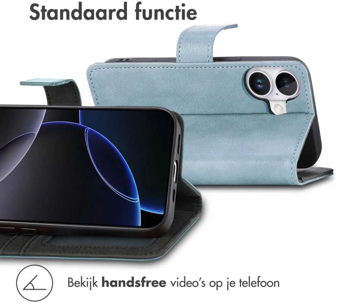 Imoshion iPhone 17 Hoesje Lichtblauw - 3 Pasjes