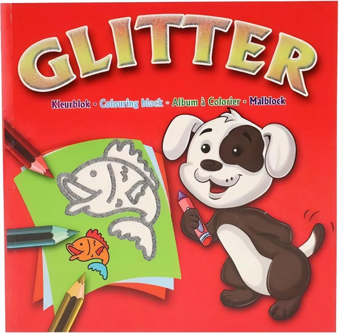 Toi-Toys Kleurboek Glitter Meisjes 40 Pagina's