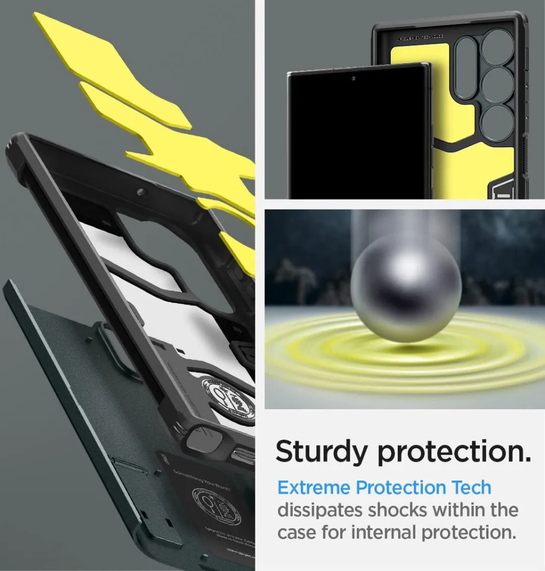 Spigen Tough Armor Samsung Galaxy S23 Ultra Hoesje - Groen