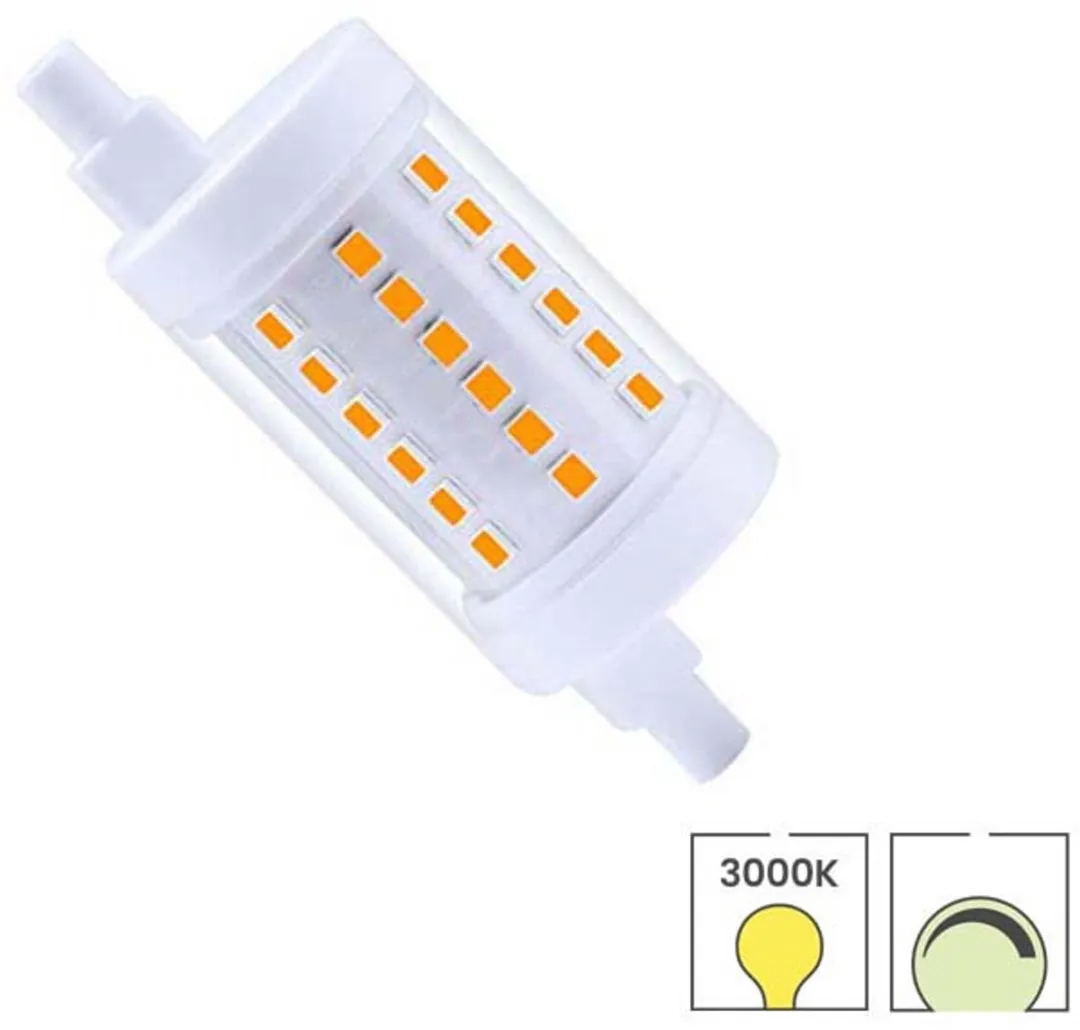 Lybardo - R7s LED staaflamp - 78 mm - 7.5W Dimbaar - 3000K modern Warmwit Licht