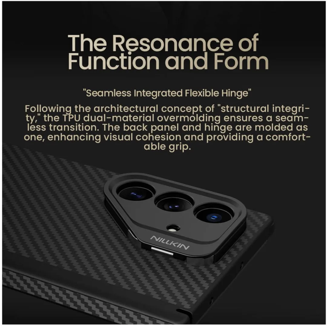 Nillkin CarboProp Magnetic Hoesje Samsung Galaxy Z Fold 7 - Zwart