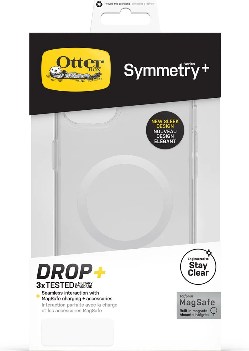 OtterBox Symmetry Plus Hoesje 77-89174 - iPhone 14 Plus - Transparant - afbeelding 6 van 6