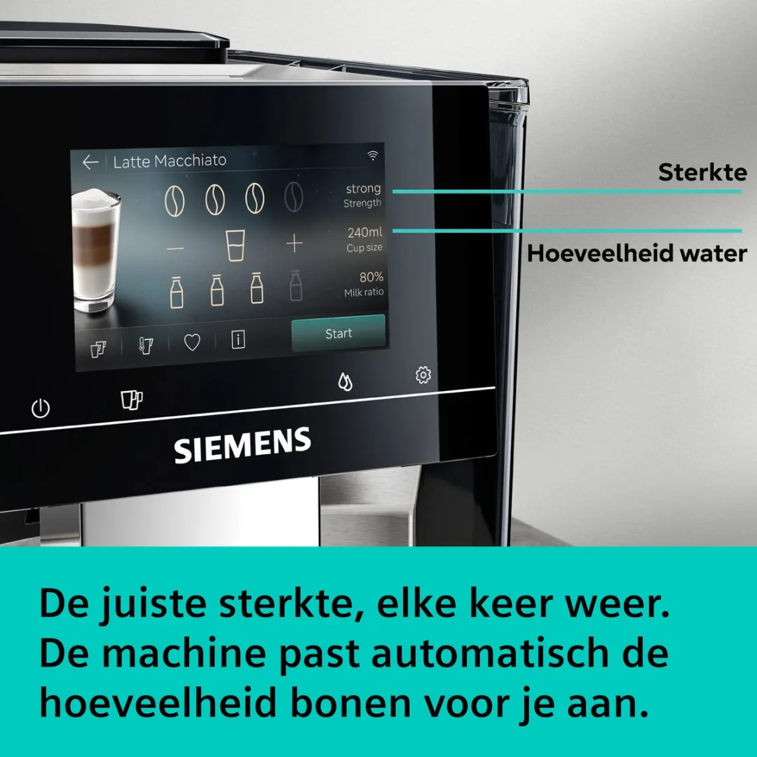 Siemens EQ700 TQ727E03 Koffiemachine - Volautomatisch - RVS