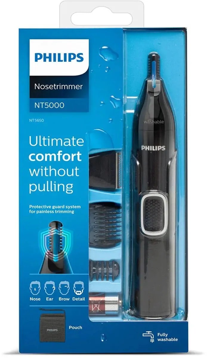 Philips 5000 Serie NT5650/16 Neus- en oortrimmer - Zwart