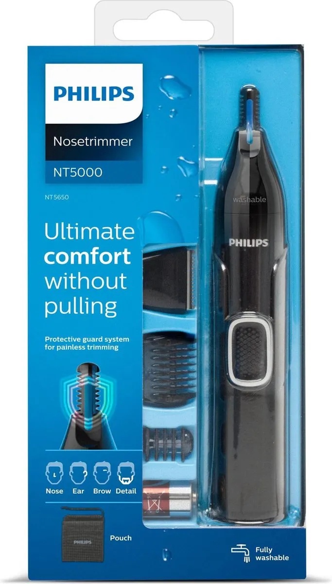 Philips 5000 Serie NT5650/16 Neus- en oortrimmer - Zwart
