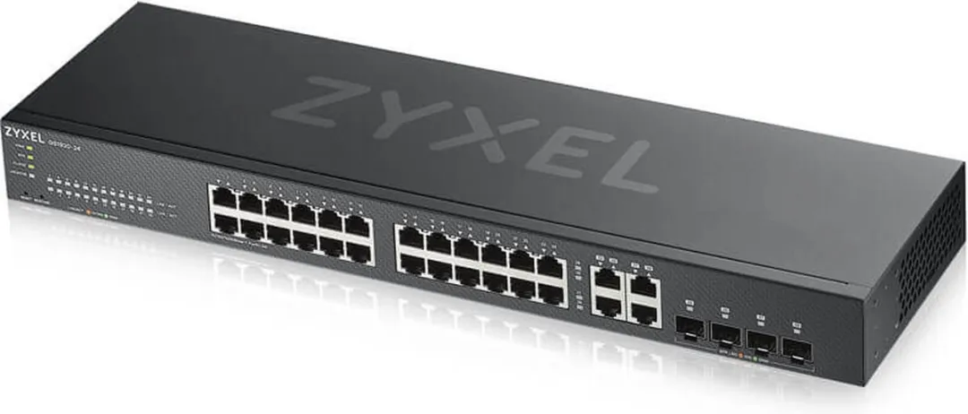 Zyxel GS1920-24V2 Managed Switch 24x Gigabit - 4x SFP - Zwart - afbeelding 4 van 4