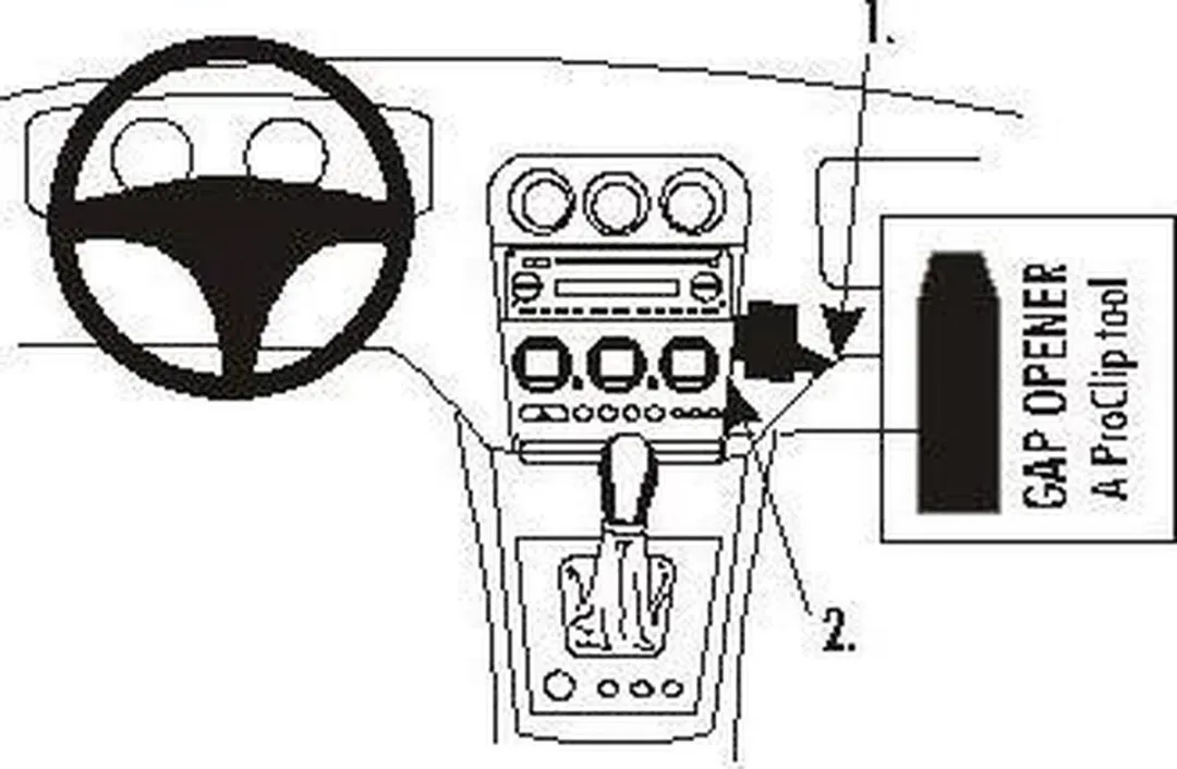 Brodit ProClip 853123 Alfa Romeo 156 Houder - Zwart - afbeelding 5 van 5