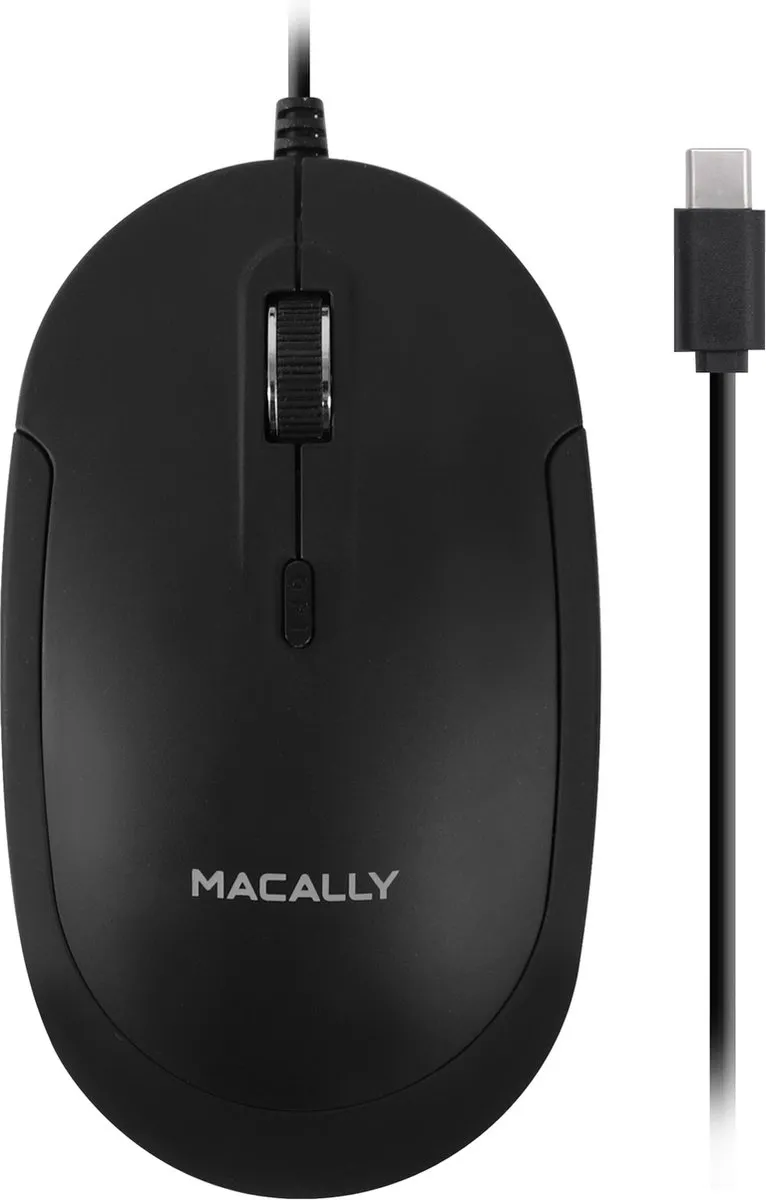 Macally UCDYNAMOUSE-B USB-C Muis