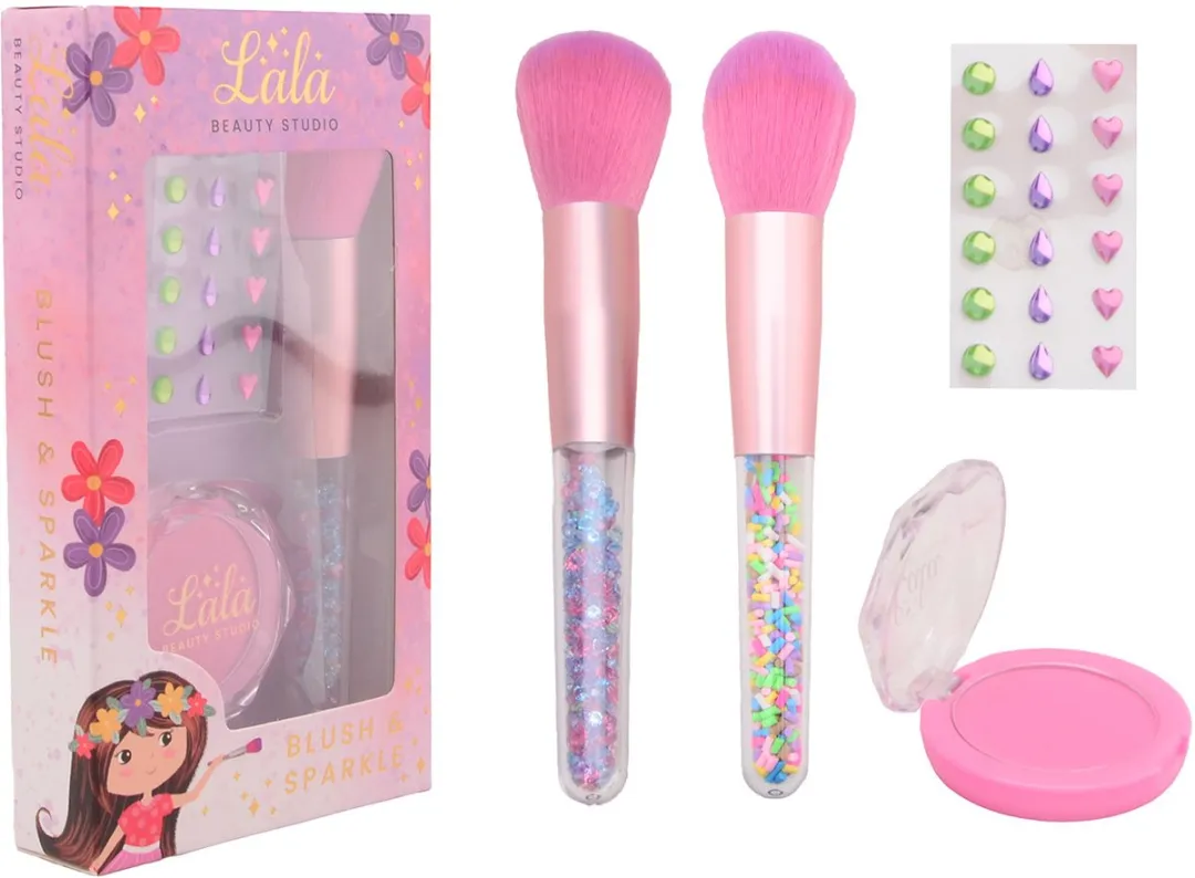 Johntoy LaLa Blush en Brush Make-up Set - Multi kleuren