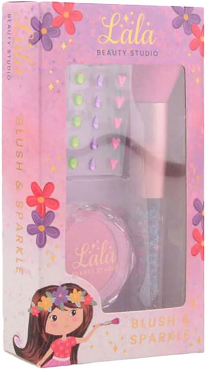 Johntoy LaLa Blush en Brush Make-up Set - Multi kleuren