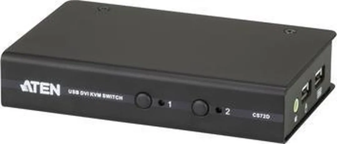 ATEN CS72D KVM Switch DVI USB Audio 2-Poorts