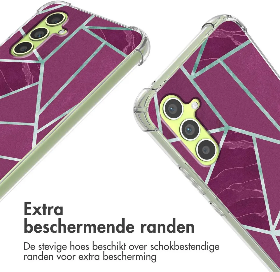 Imoshion Hoesje Samsung Galaxy A34 5G - Bordeaux Graphic